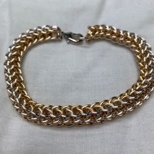 Silver + Gold Plated Chain Bracelet
